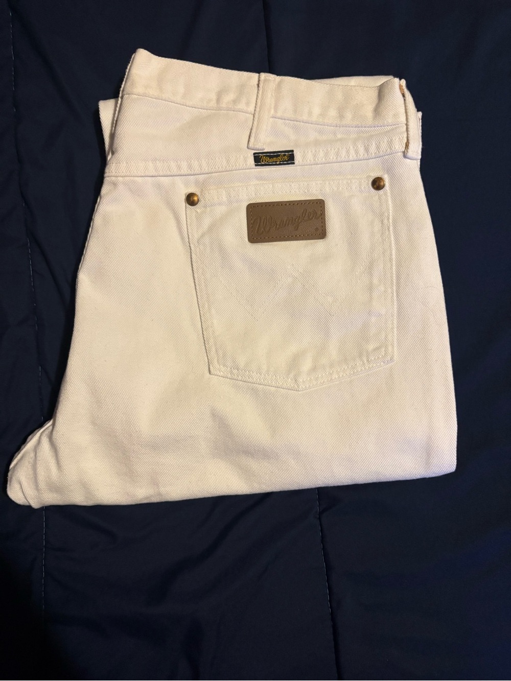 Wrangler Cowboy Cut Off-White Cotton Jeans